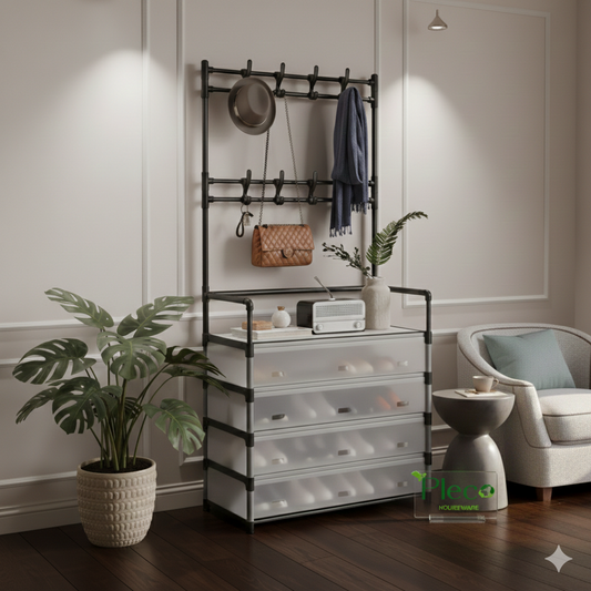 Modern Entryway Shoe & Coat Rack